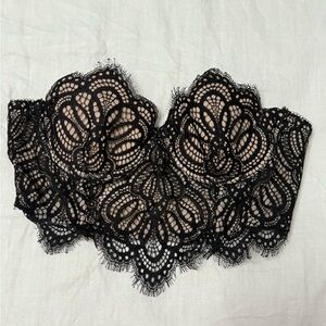 Dynamite Black Lace Bustier